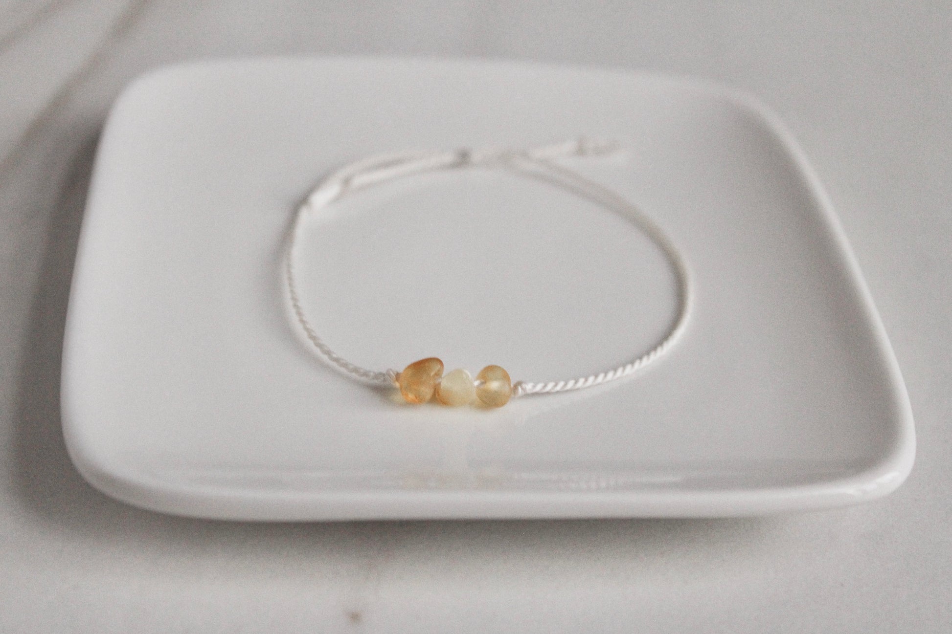 ausma jewellery 3x baltic amber bracelet
